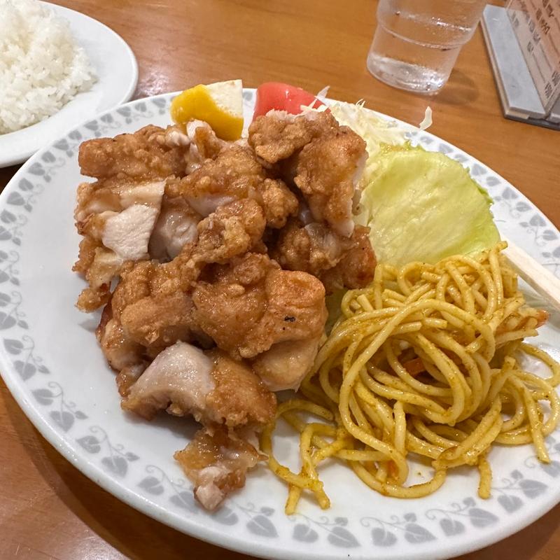 鶏の唐揚げ定食(洋食おがわ )