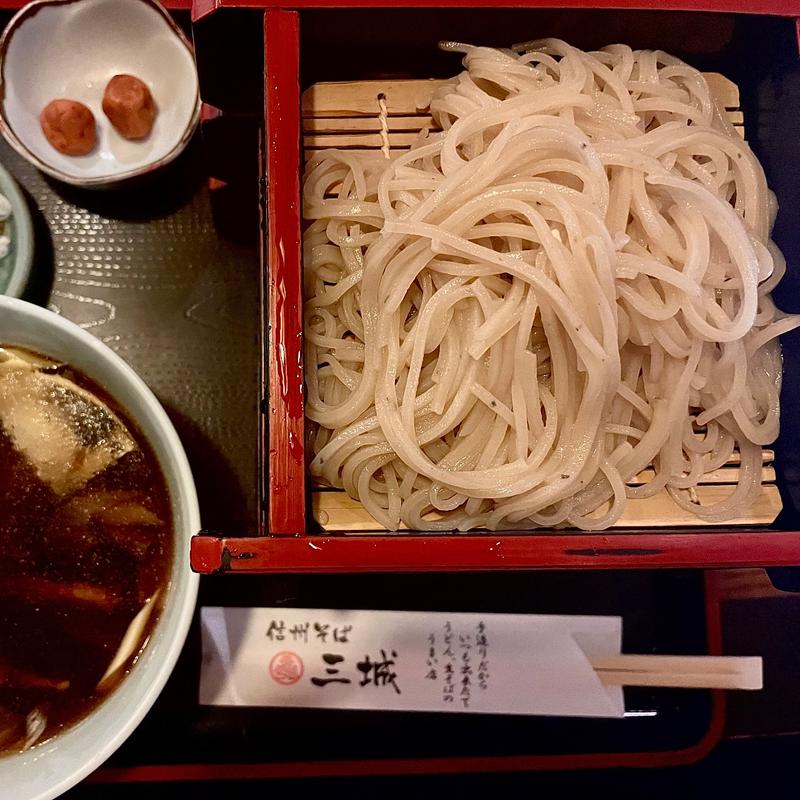 鴨汁つけ蕎麦(信州そば三城 )