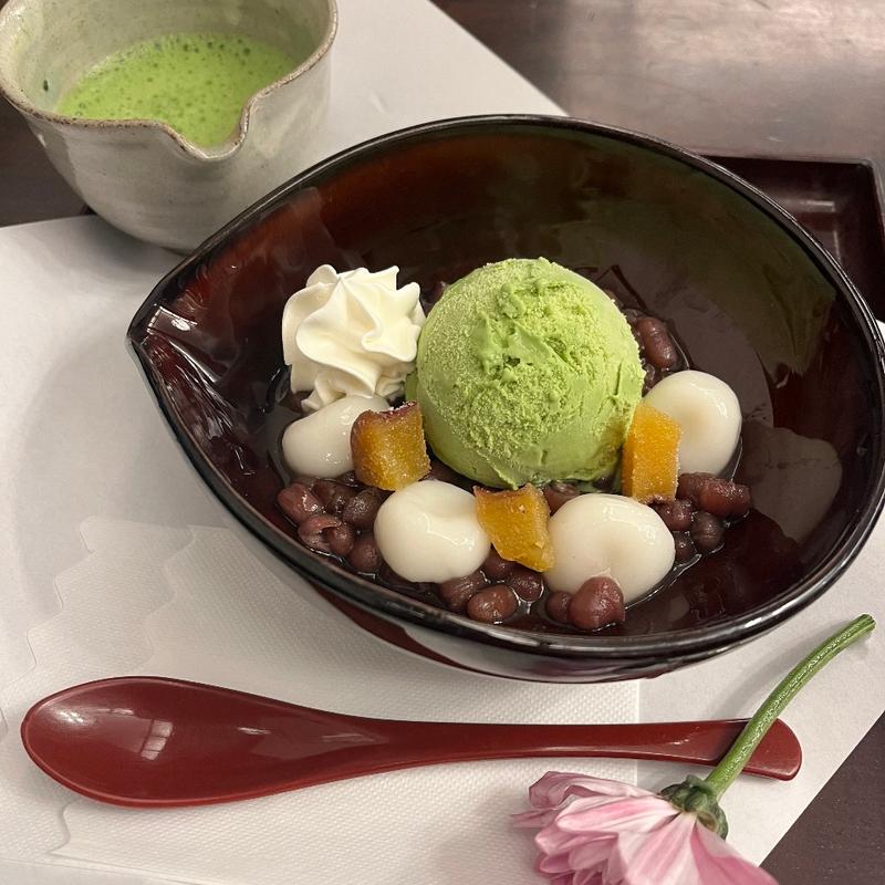西尾抹茶のアフォガート(武蔵野茶房 田無本店)