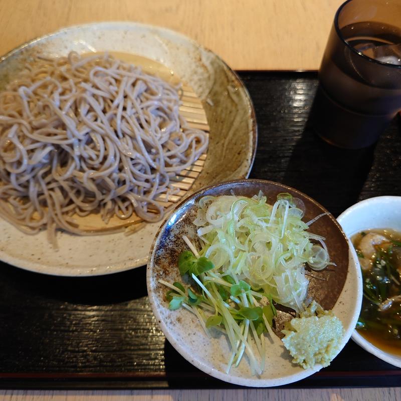 せりとおあげのあんかけ蕎麦(江戸前天麩羅 天堂)