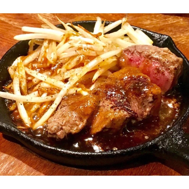 ミニステーキ(立ち呑みぽっぽ亭)