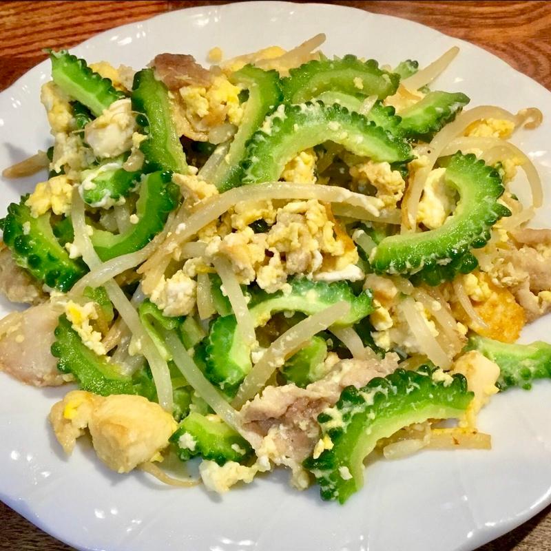 ゴーヤーチャンプルー(立ち呑みぽっぽ亭)