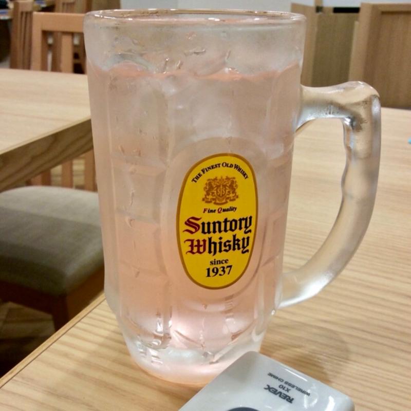 焼酎の紅生姜梅酢割り(吉野家 福島駅前店)