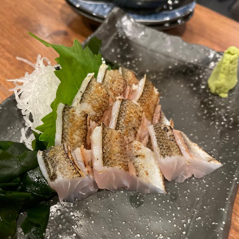 かます炙り刺し(酒席まつした)