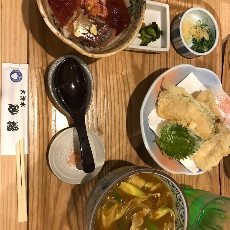 夜のおすすめランチ(めん処 砂場 大清水店)