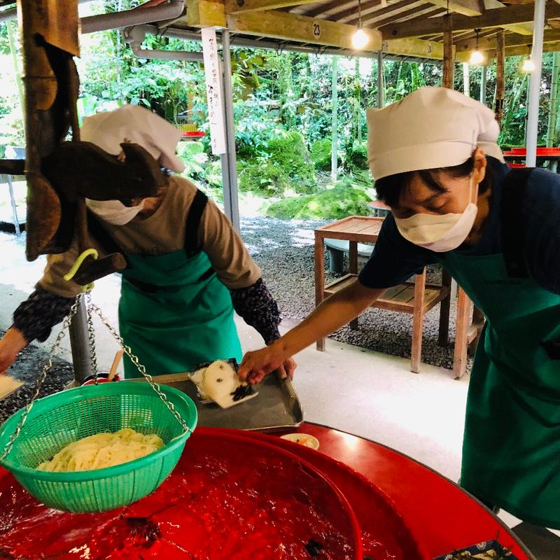そうめん_定食B(谷山慈眼寺 そうめん流し （タニヤマジゲンジソウメンナガシ）)