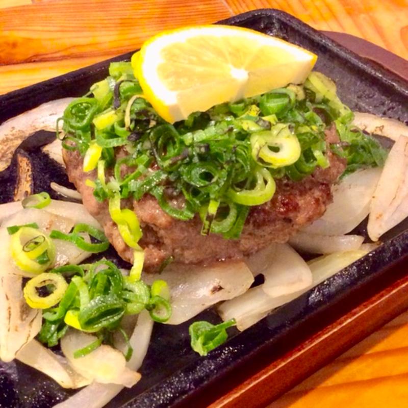 ねぎ塩タンバーグ v2(肉焼屋ワイン部 ジャストMEAT  （ニクヤキヤワインブ ジャストミート）)