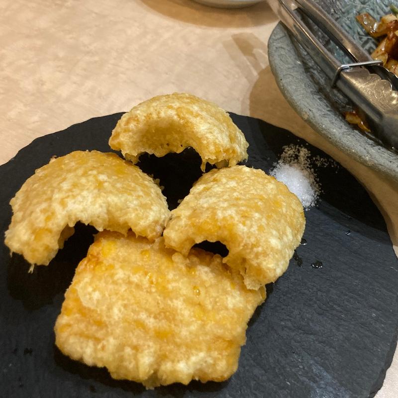 とうもろこしの天ぷら(むさし乃)