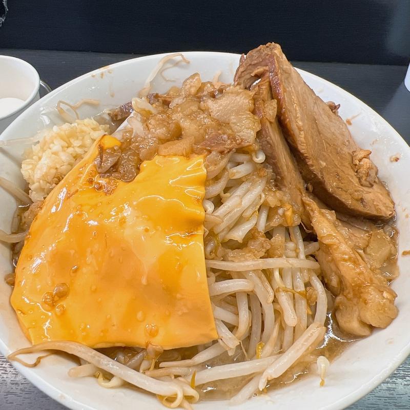 ラーメン200gトッピングチーズ生卵(今を楽しめ広瀬町店)