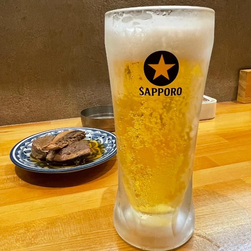 黒ラベル生中(地物産品料理処 田福)