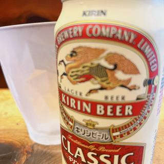 缶ビール(中華そば しば田)