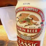 缶ビール(中華そば しば田)