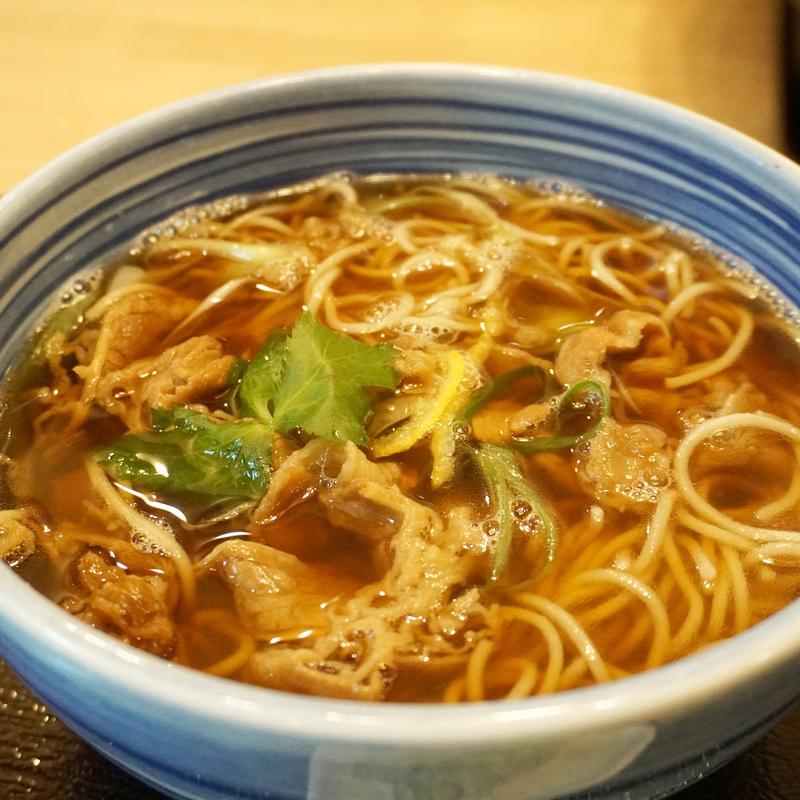 牛肉南蛮蕎麦(生そばあずま 長住店)