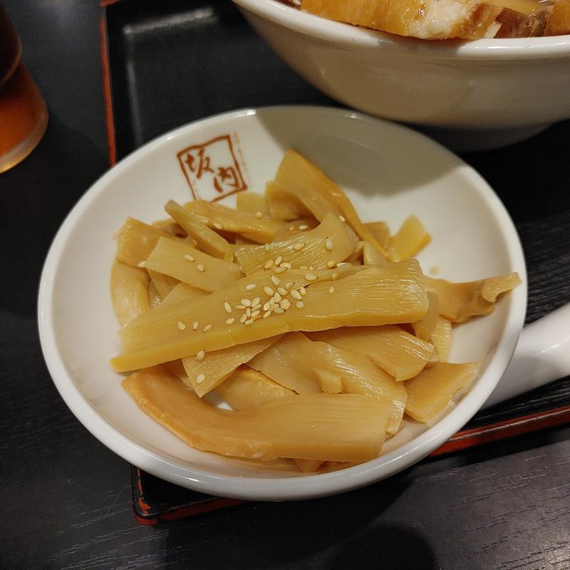 メンマ皿(喜多方ラーメン坂内 市川店)