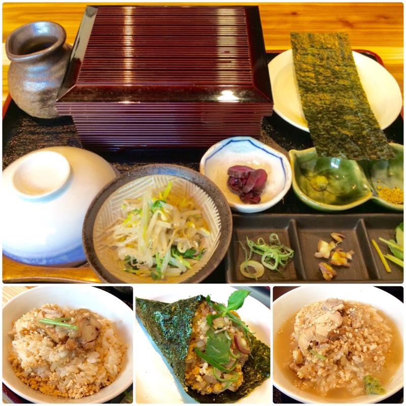 紀州うめ鳥ひつまぶし(鉄板焼鳥 くちばし 北新地本店)