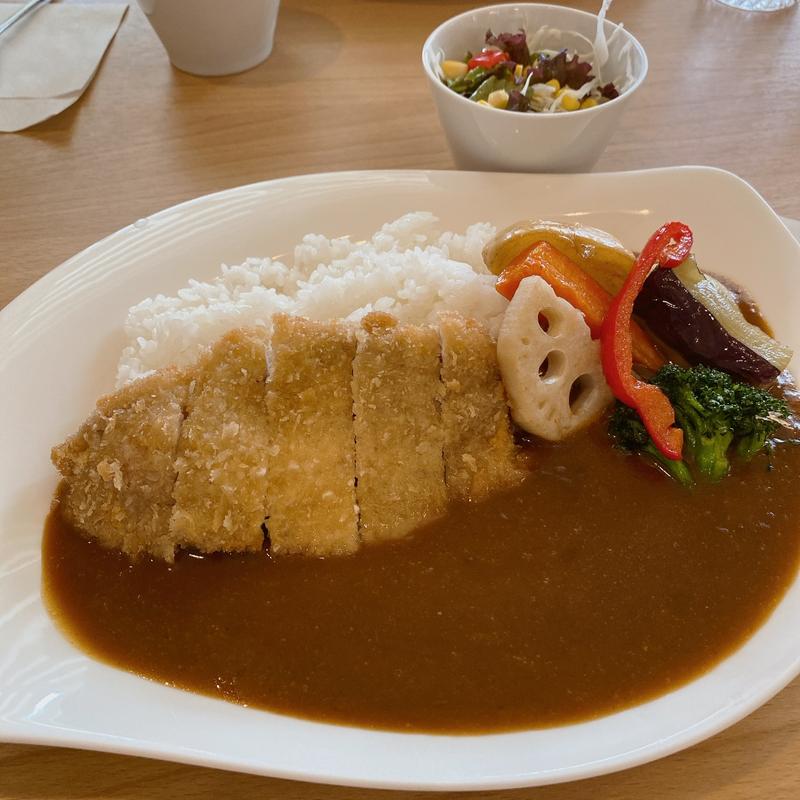 ロースカツと揚げ野菜カレー(カレーハウス杏具)