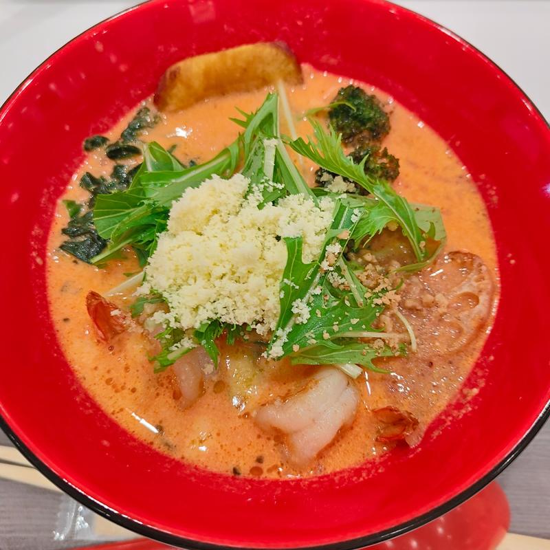 濃厚海老トマトクリーム麺(トマト麺 Vegie 三井アウトレットパーク札幌北広島)