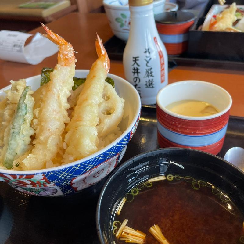 昼得天丼 (茶碗蒸しと赤だし付き)(和食さと パワーセンター松阪店 )