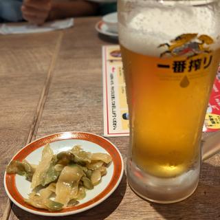 ビール(手包わんたん麺酒家 広州市場 横浜ポルタ店)