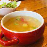 雛鶏と野菜のスープ
