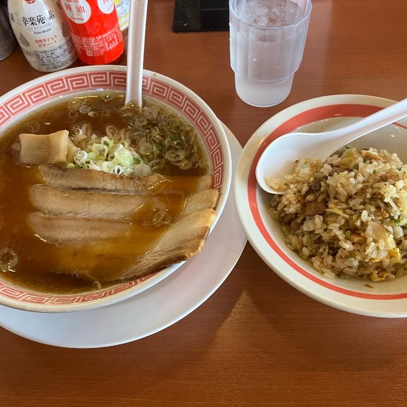 中華そばプレミアム+チャーハン(幸楽苑 日立相田店 )