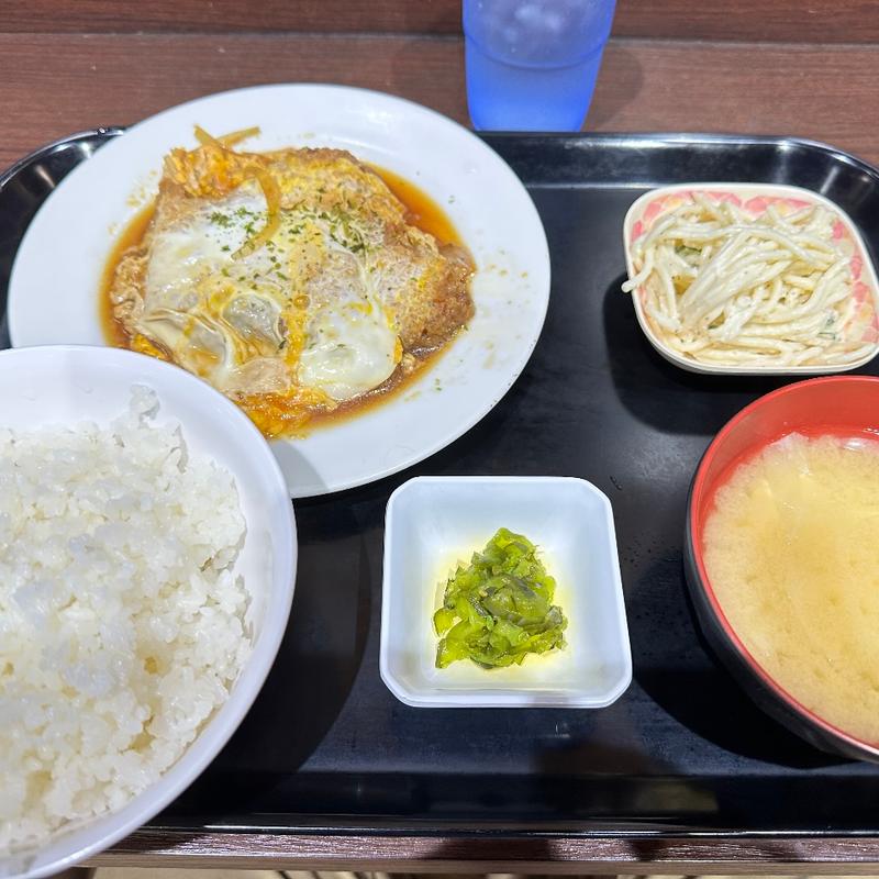 かつ玉定食(下野の駅めし 一休)