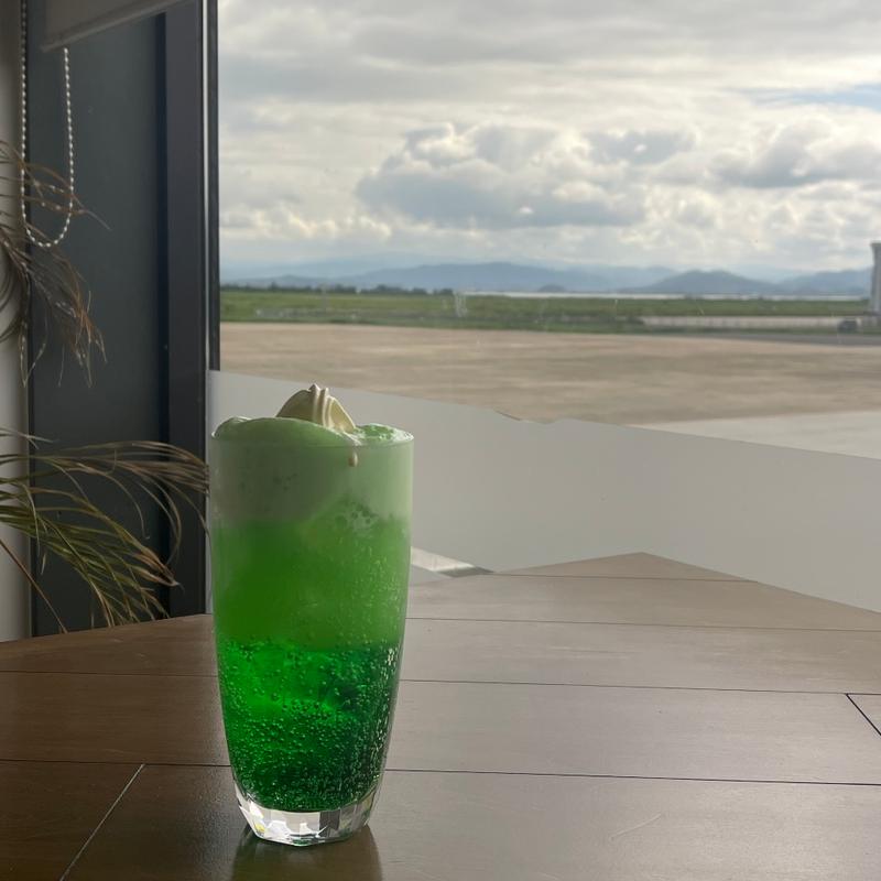 クリームソーダ(すなば珈琲 米子空港店)