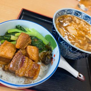 半酸辣湯麺と半魯肉飯(慶龍 )