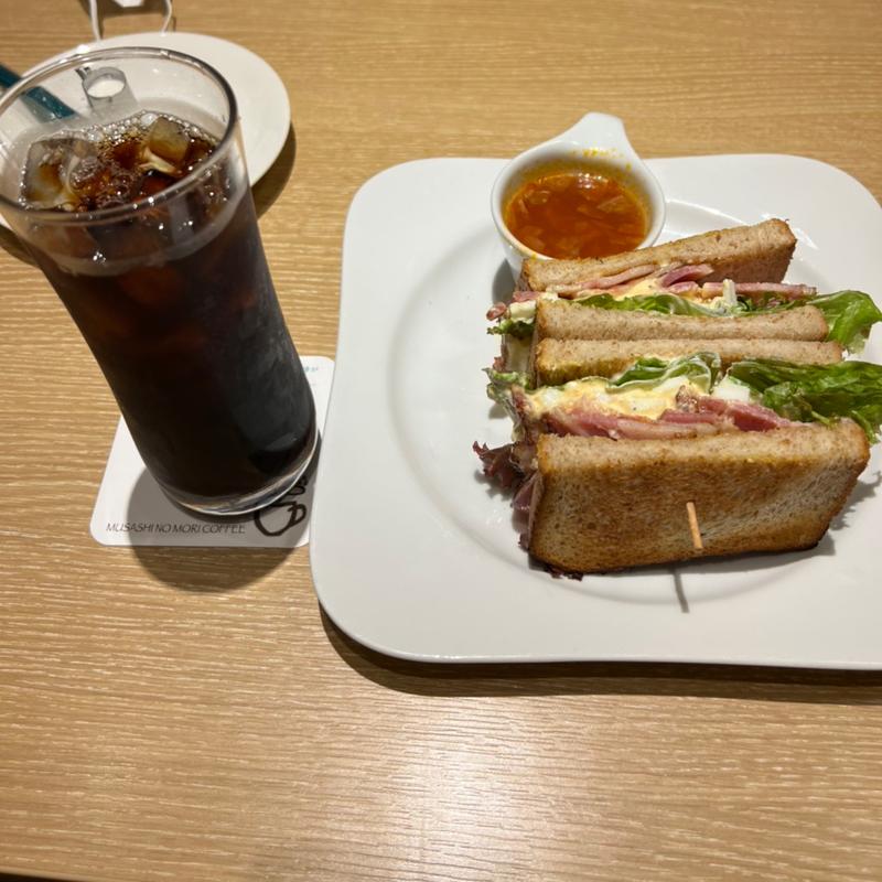 ベーコンエッグサンド(むさしの森珈琲)