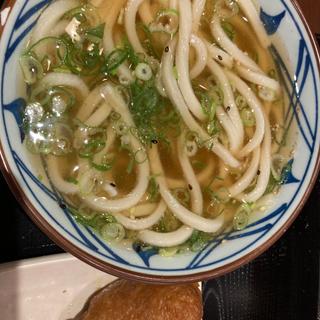 かけうどん➕いなり(丸亀製麺渋谷メトロプラザ)