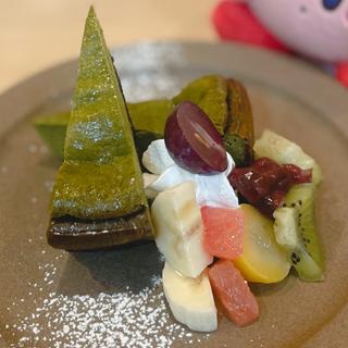 抹茶のチーズケーキ(OwL 日本茶専門店&和カフェ)