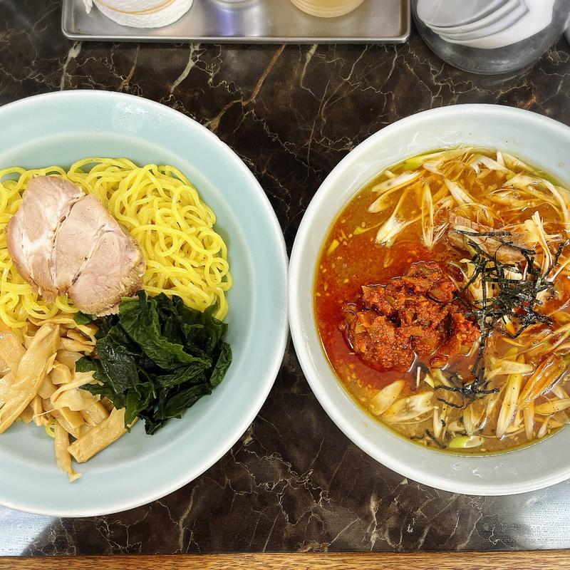 ねぎからしつけ麺(ラーメン屋 麺一)