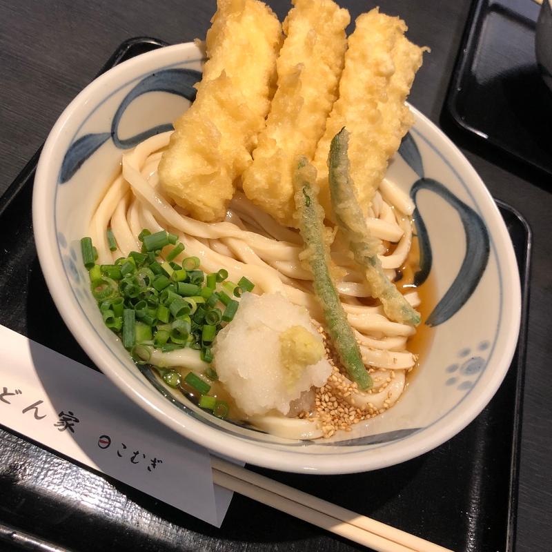 イカ天ぶっかけうどん(うどん家こむぎ)