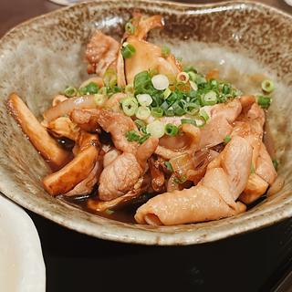 松茸と親鳥のすき焼き風煮(ほんわか )