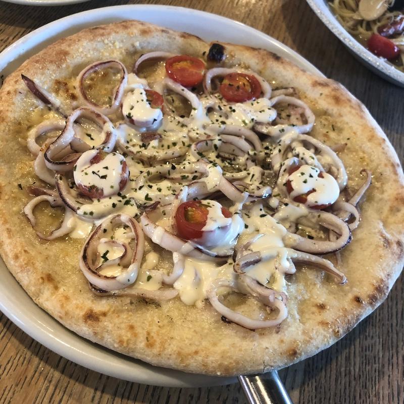 イカピザ(洋麺茶屋 牧家 伊達店)