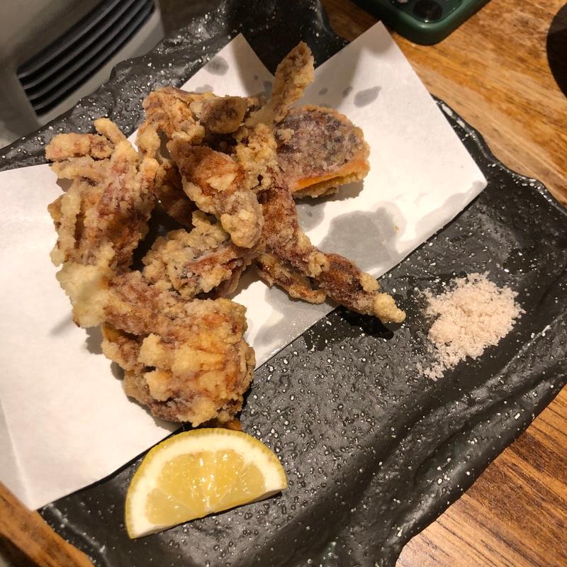 ソフトシェルクラブの唐揚げ(ちからや)