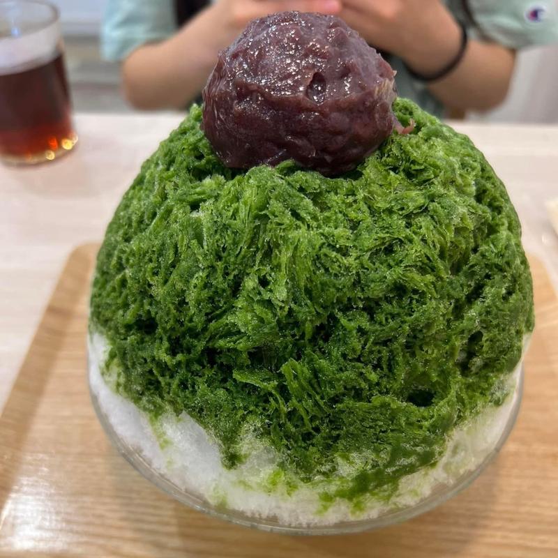 粒あん抹茶(かき氷店 小桃)