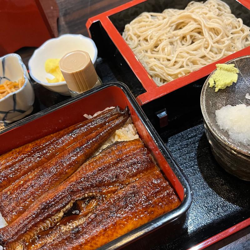 鰻丼セット 盛りそば(そば処 けやき庵)