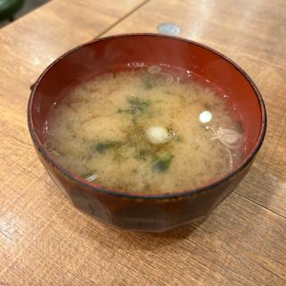 生海苔味噌汁(磯丸水産 錦糸町北口店)