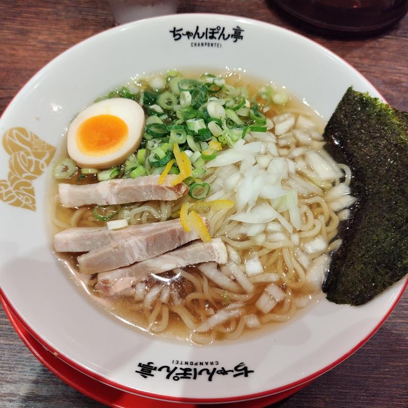 特製ゆず冷やしラーメン(ちゃんぽん亭 ブルメールHAT神戸店)