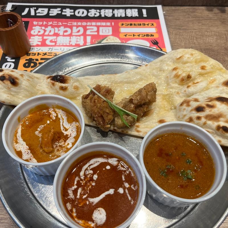 欲張り満腹セット(BANGLADESH INDIAN CURRY バタチキ 高崎オーパ店)