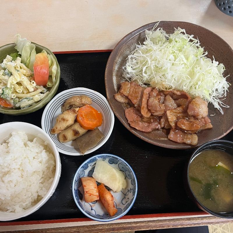 生姜焼き定食(天定)