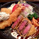 ビーフカツのコンビネーション