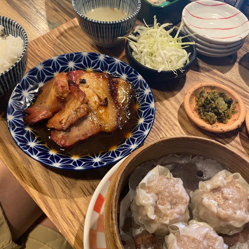 シュウマイと焼き豚ランチ(西宮ブルース)