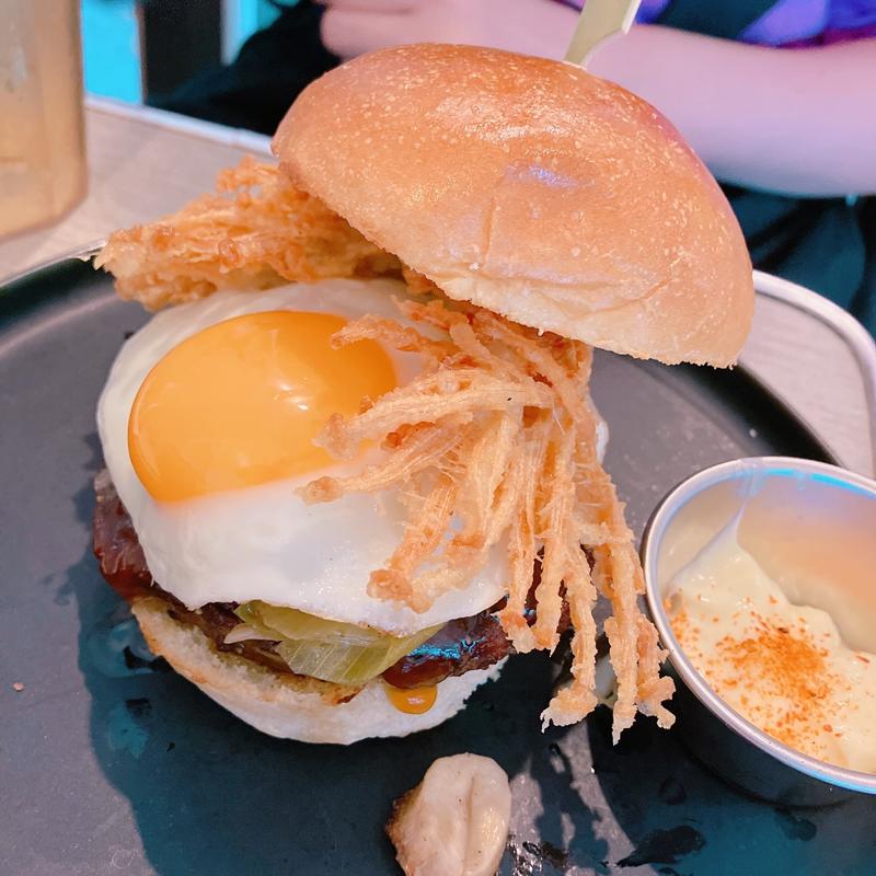 月見天ぷらバーガー(J.S. BURGERS CAFE ルミネ池袋店)