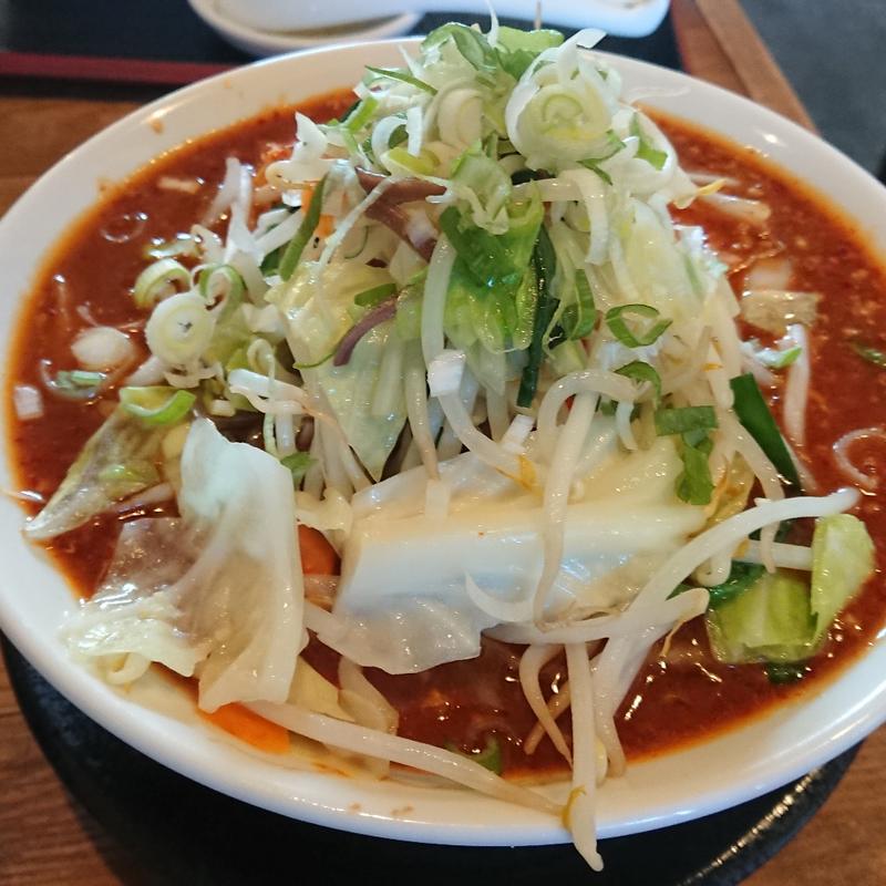 野菜たっぷり旨辛うま煮ラーメン(うま煮ラーメン 醤 酒々井店)