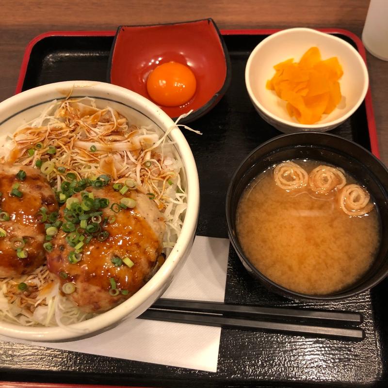 奥久慈卵でいただく国産鶏つくね丼(友部サービスエリア（上り線）味の蔵 )