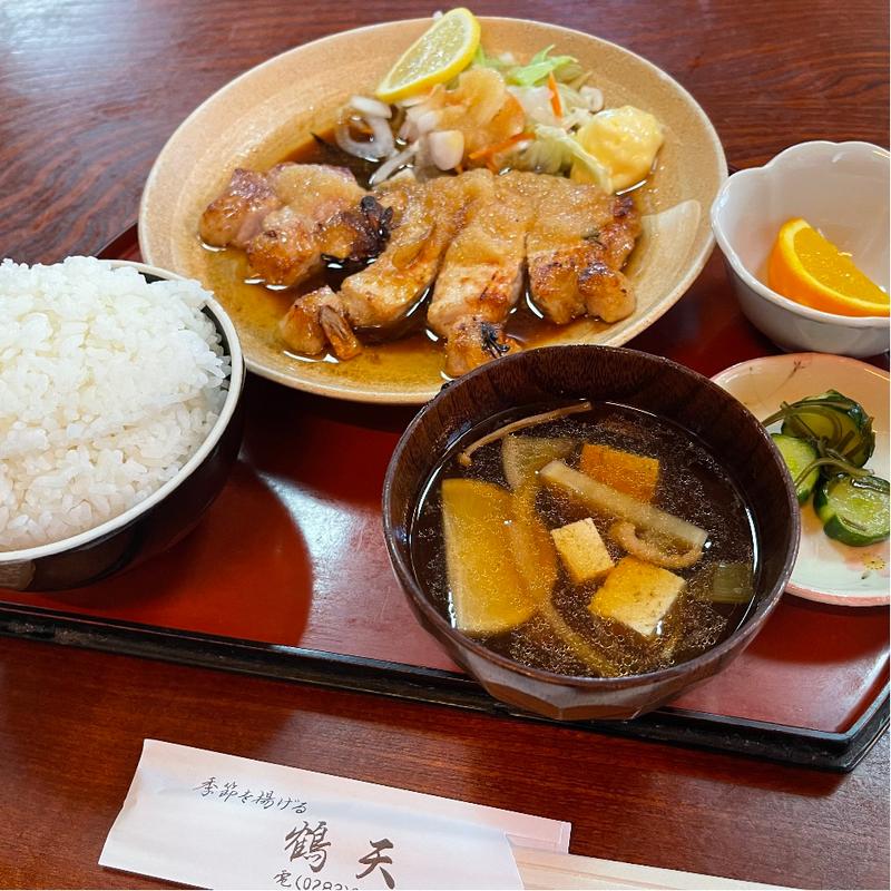 トンテキ定食(食処 鶴天 )