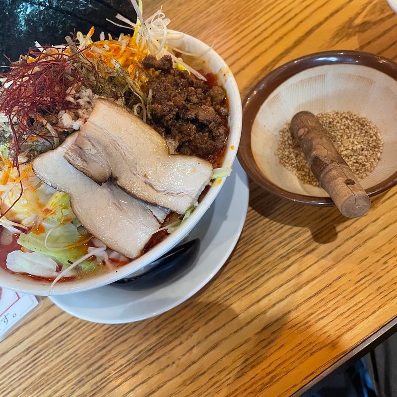 ○朗系坦々麺(四川担々麺 どういうわけで、)