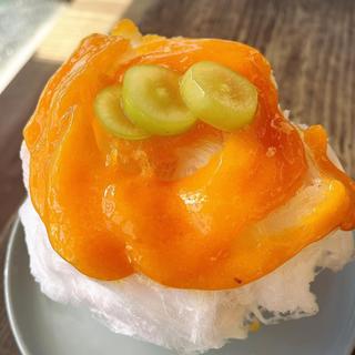柿のかき氷(しあわせ かき氷店)